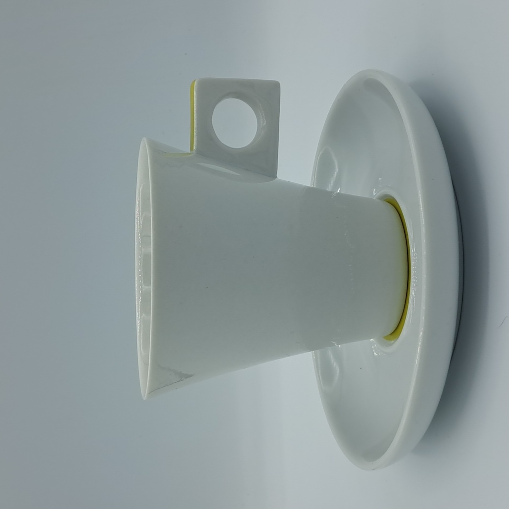 Nescafe Dolce Gusto White Porcelain Cup and Saucer Set